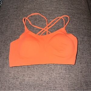 Offline by Aerie Coral Orange Sports Bra Bralette Size Medium